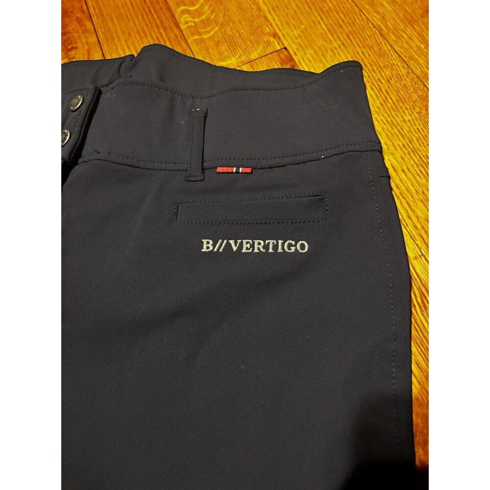 B Vertigo Breeches Womens 32 Navy Tiffany Full Seat Horseback Ride Equestrian